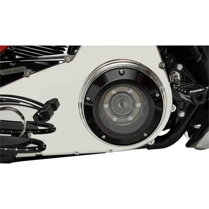 Motorkåpa OEM Scorpion Aluminium Clear / Svart BARNETT Derbykåpa – bild 3