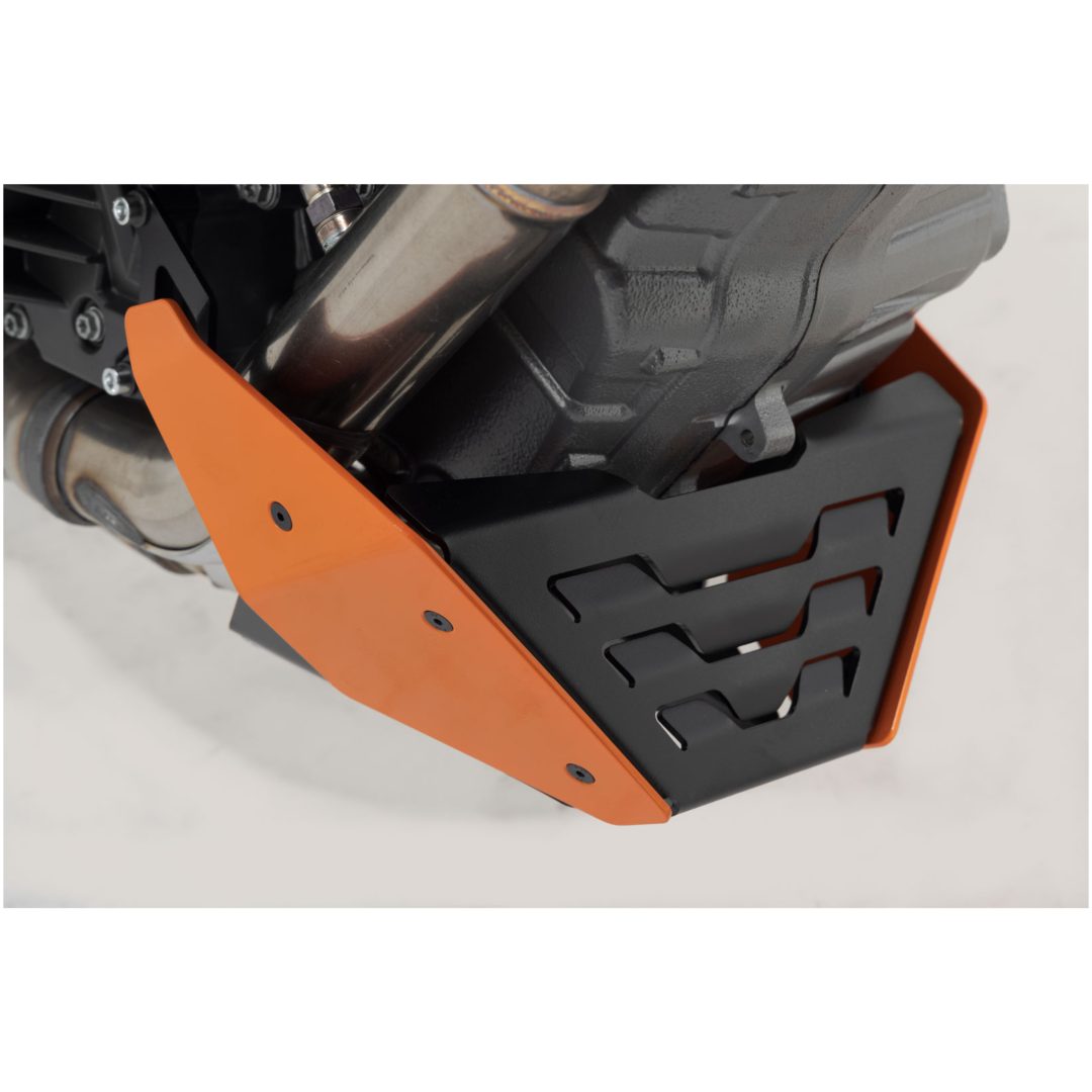 Motorkåpa Svart/orange SW-MOTECH Engine guard – bild 4