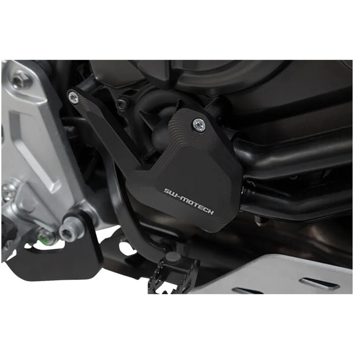 Motorkåpa Vattenpump Svart Aluminium SW-MOTECH Skydd – bild 2