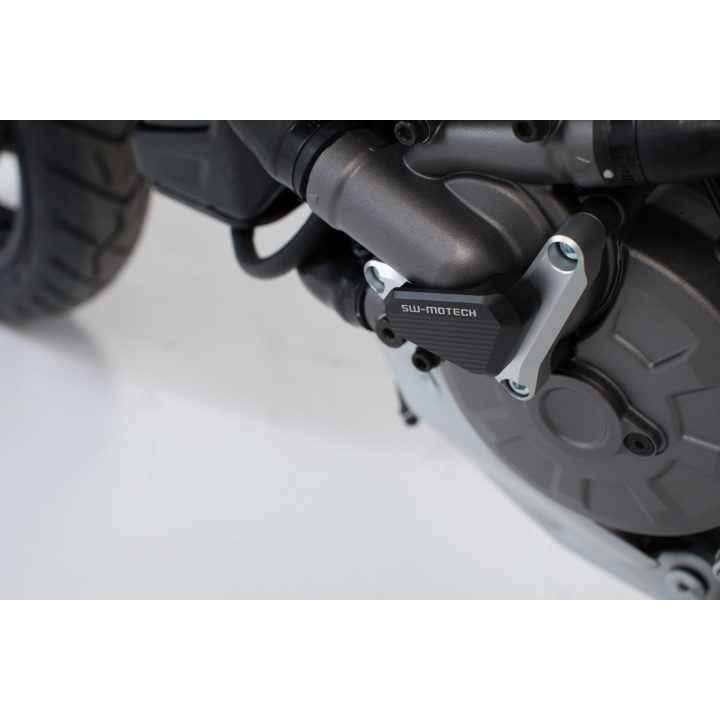 Motorkåpa Vattenpump Svart/silver SW-MOTECH Skydd – bild 2