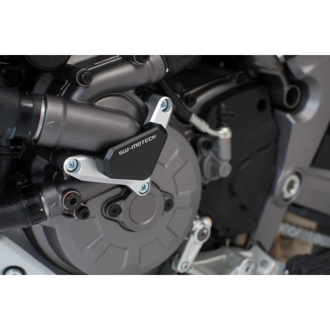 Motorkåpa Vattenpump Svart/silver SW-MOTECH Skydd