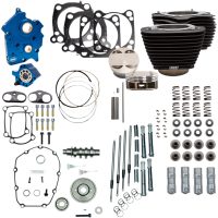 Motorkit Power Package 128" Prestanda Svart Wrinkle S&S Cycle