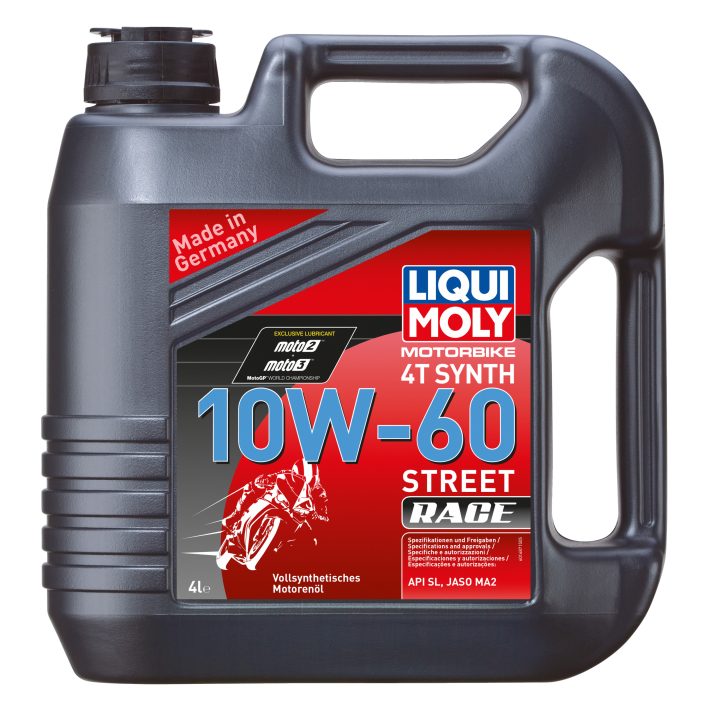Motorolja 4-Takt Helsyntet 10W-60 Street Race LIQUI MOLY 1 liter – bild 2