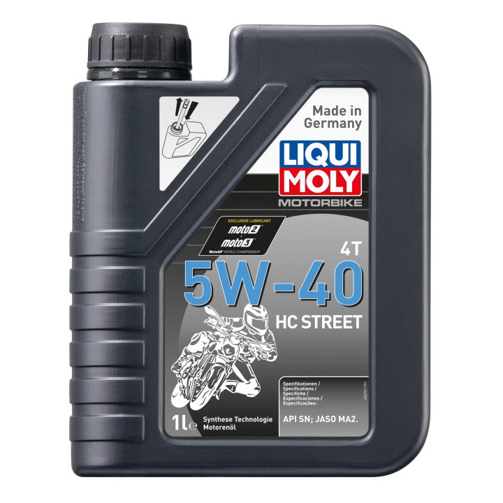 Motorolja 4-Takt Street 5W40 Delsyntetisk LIQUI MOLY 1 Liter – bild 2