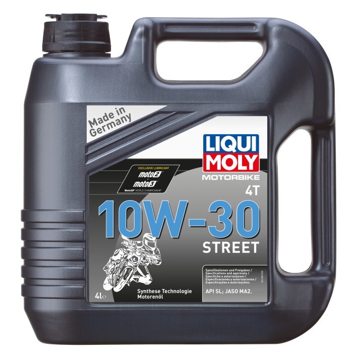 Motorolja 4-Takt Syntet Tech 10W-30 Street Race LIQUI MOLY 1 liter – bild 2
