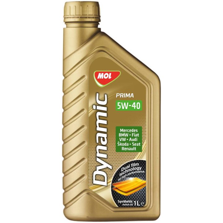 Motorolja 5W-40 Syntetisk MOL – bild 2