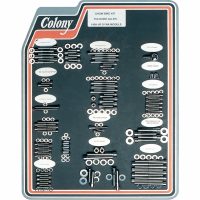 Motorsats Bultar Krom Polerad Silver COLONY