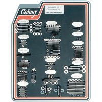 Motorsats Bultar Krom Polerad Silver COLONY