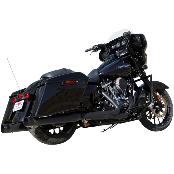 Motorskydd Twin Peaks Svart Blank LA CHOPPERS – bild 6