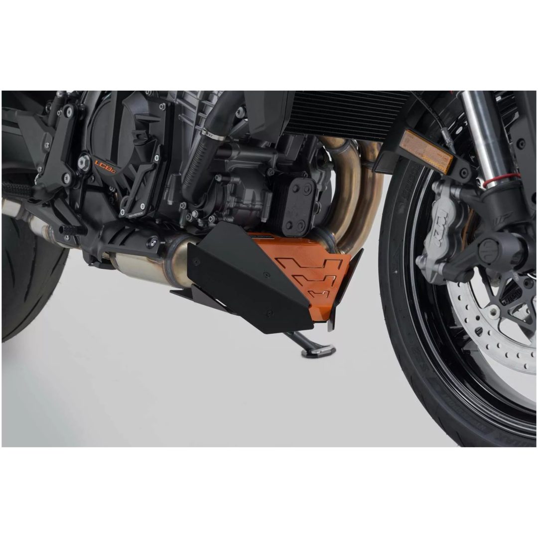 Motorspoiler Fram Svart/orange SW-MOTECH – bild 2
