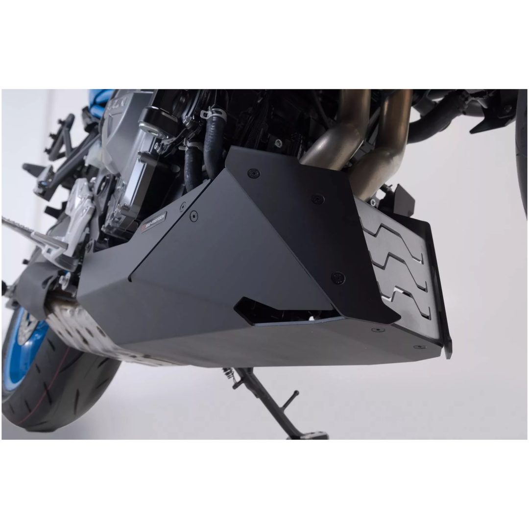 Motorspoiler Fram Svart/silver SW-MOTECH