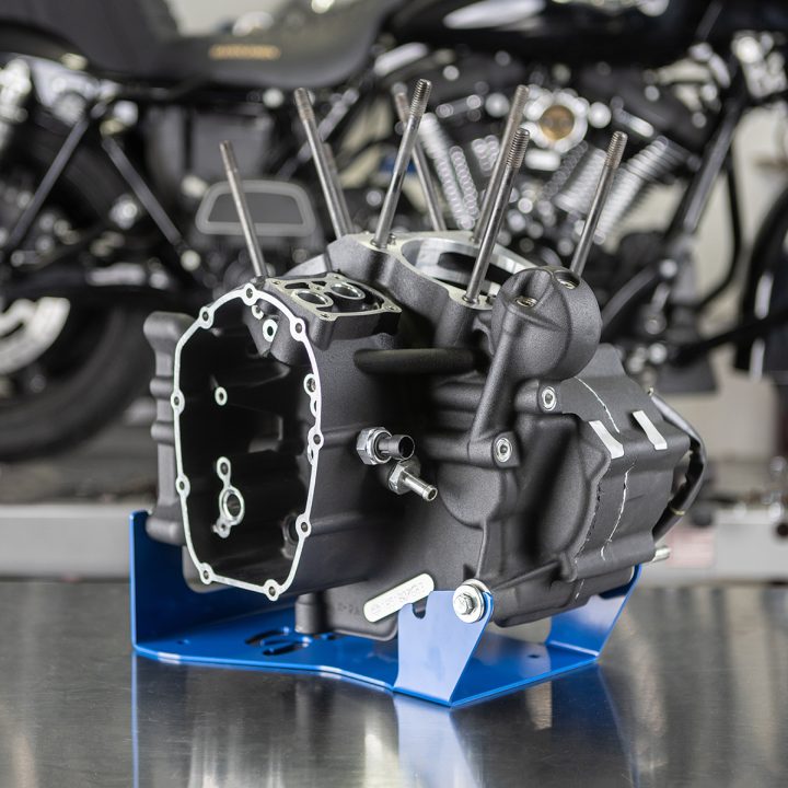 Motorställ Blå Pulverlackerad S&S Cycle – bild 4