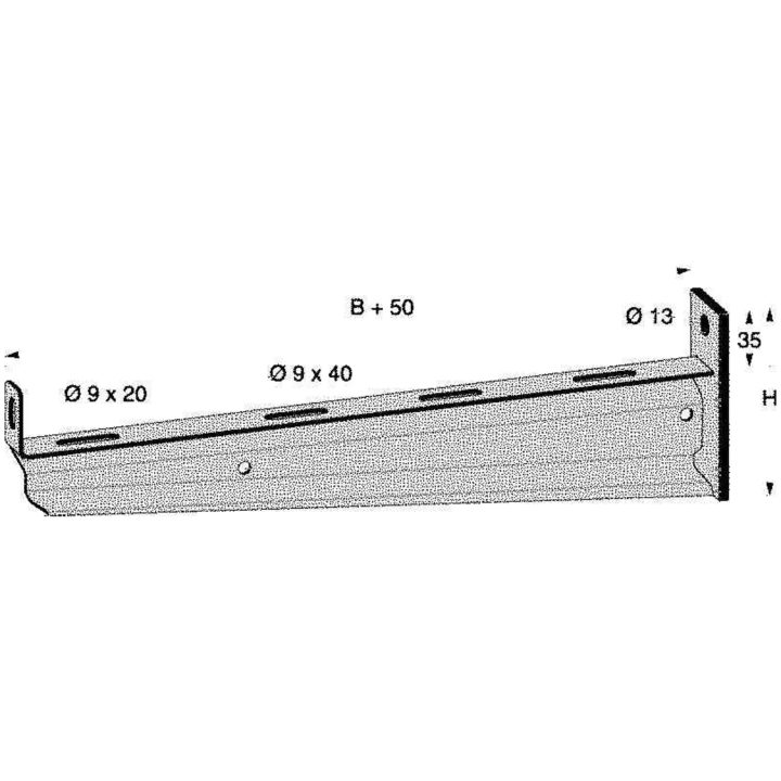 MP-172Z2 Väggkonsol typ KN, Zink 60µm MP bolagen – bild 2