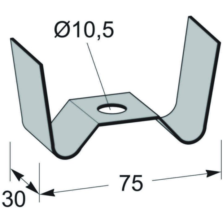 MP-517S Bärok till ränna 75 mm MP bolagen – bild 2