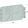 MP-739 S Fästplåt trådstege MP bolagen – miniatyr 1