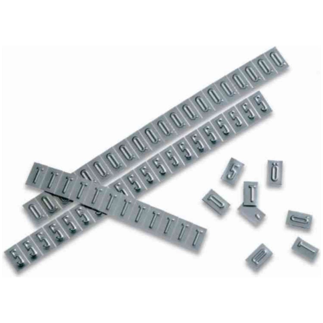 MR10-20, 2 Teckenremsor rostfria Fleximark