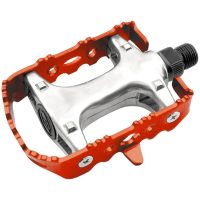 Mtb/stads Cykelpedaler Alu Axle Cr-mo - Röd XERAMA