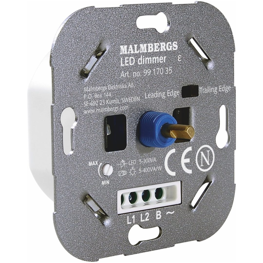 Multidimmer, 5-300W/150W LED, Vit, 1-pol/trapp MALMBERGS – bild 4