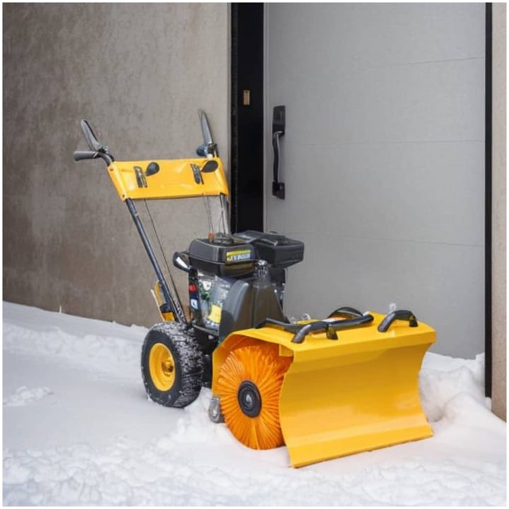 Multifunktionell bensindriven snöplog/sopmaskin 6,5HK vidaXL – bild 2