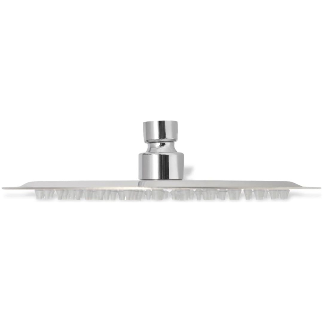 Munstycke till takdusch rostfritt stål rund vidaXL ⌀20 cm – bild 4