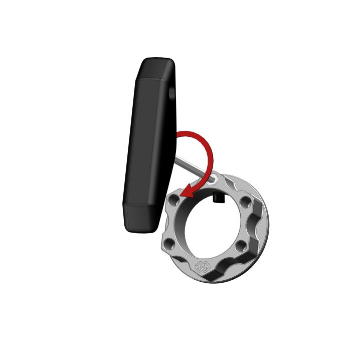 Mutter Styrkrona ACMA Pin-Interlock Blå GILLES TOOLING M28X1 – bild 2