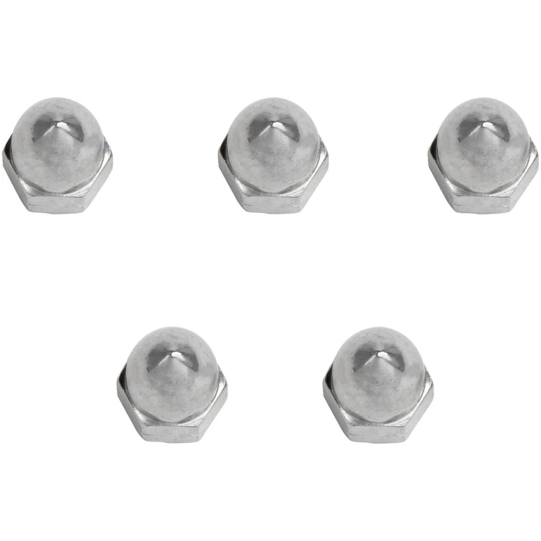 Muttrar Acorn Krom Silver DRAG SPECIALTIES 6mm