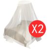 Myggnät 2 st rund 56x325x230 cm vidaXL – miniatyr 2