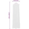 Myggnät 2 st rund 56x325x230 cm vidaXL – miniatyr 6