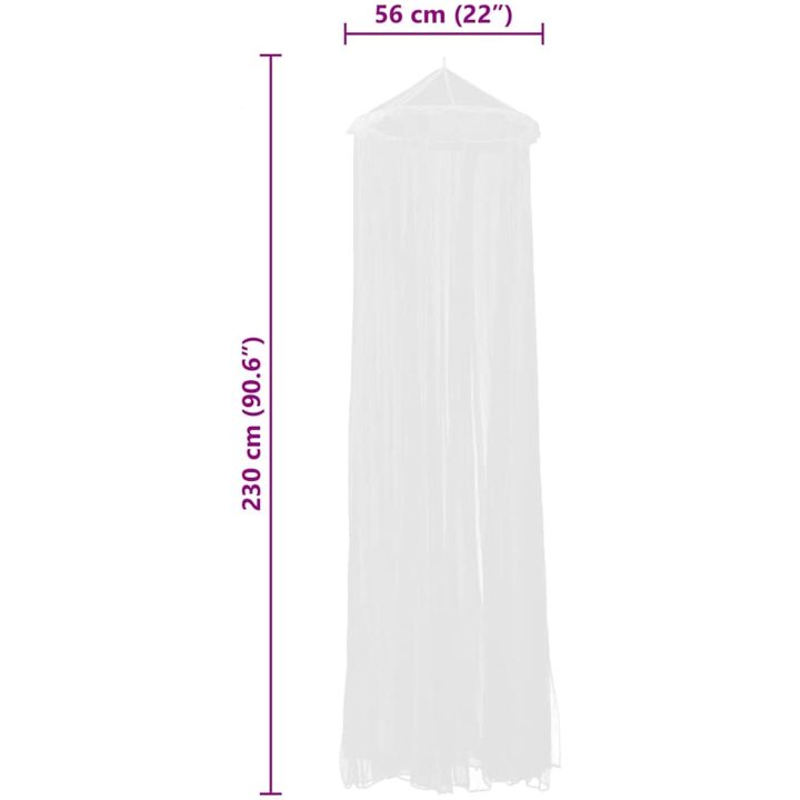 Myggnät 2 st rund 56x325x230 cm vidaXL – bild 6