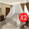 Myggnät 2 st rund 56x325x230 cm vidaXL – miniatyr 1