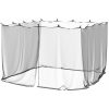 Myggnät för inomhus utomhus 156 mesh svart 300x300x200 cm vidaXL 3 x 3 x 2 m – miniatyr 2