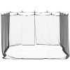 Myggnät för inomhus utomhus 156 mesh svart 300x300x200 cm vidaXL 3 x 3 x 2 m – miniatyr 6