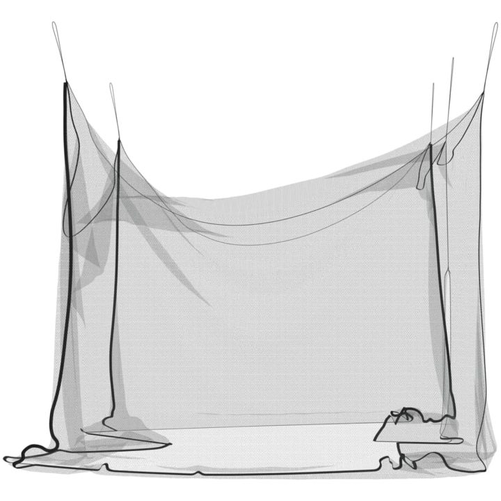 Myggnät för inomhus utomhus 156 mesh svart 300x300x250 cm vidaXL 3 x 3 x 2.5 m – bild 5