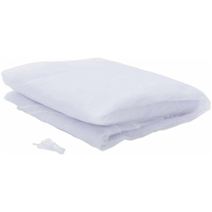Myggnät för inomhus utomhus 156 mesh vit 300x300x200 cm vidaXL 3 x 3 x 2 m – bild 3