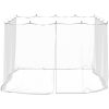 Myggnät för inomhus utomhus 156 mesh vit 300x300x200 cm vidaXL 3 x 3 x 2 m – miniatyr 4