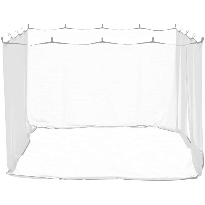 Myggnät för inomhus utomhus 156 mesh vit 300x300x200 cm vidaXL 3 x 3 x 2 m – bild 5