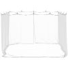 Myggnät för inomhus utomhus 156 mesh vit 300x300x200 cm vidaXL 3 x 3 x 2 m – miniatyr 6