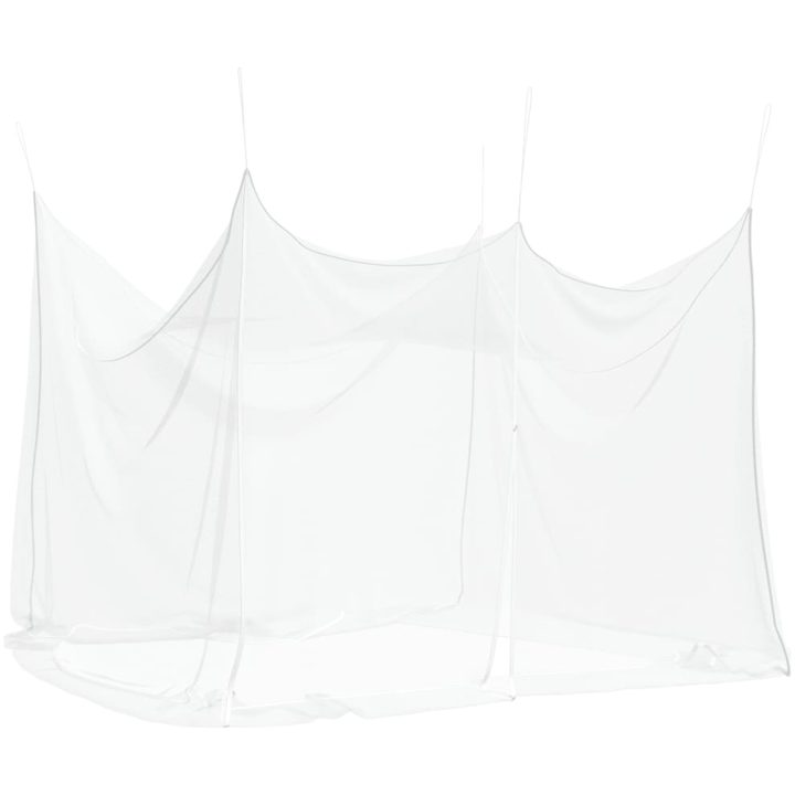 Myggnät för inomhus utomhus 156 mesh vit 300x300x250 cm vidaXL 3 x 3 x 2.5 m – bild 2