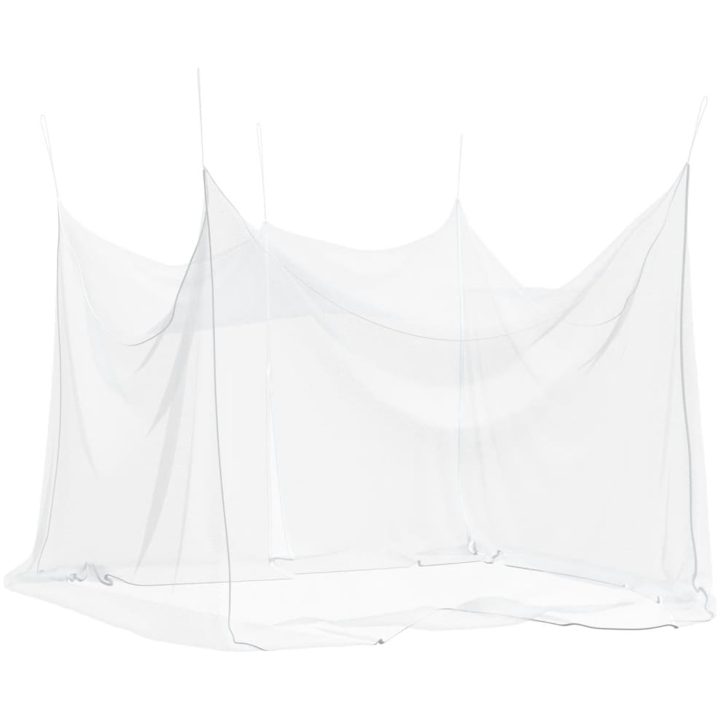 Myggnät för inomhus utomhus 156 mesh vit 300x300x250 cm vidaXL 3 x 3 x 2.5 m – bild 6