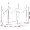 Myggnät för inomhus utomhus 156 mesh vit 300x300x250 cm vidaXL 3 x 3 x 2.5 m – miniatyr 8