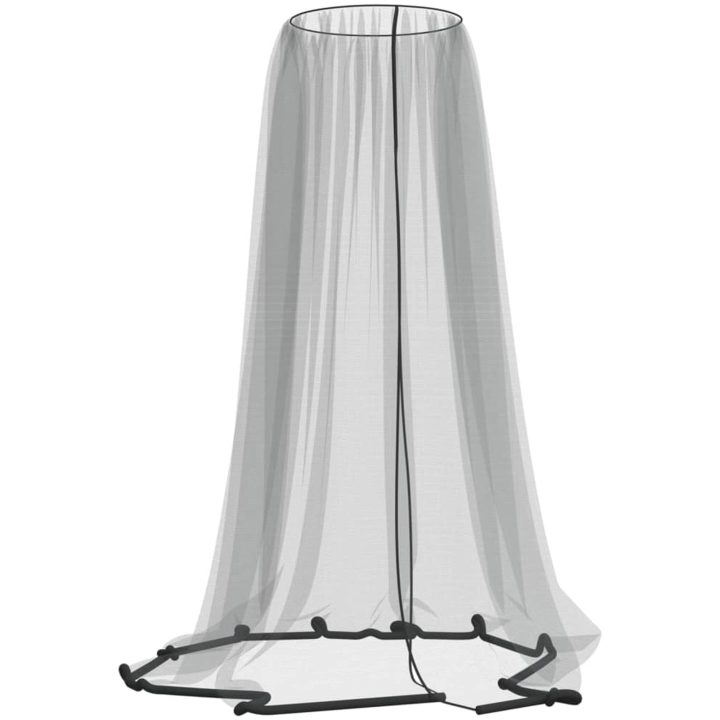 Myggnät för paraply 220 mesh svart Φ vidaXL 300 x 230 cm – bild 2