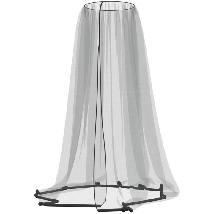 Myggnät för paraply 220 mesh svart Φ vidaXL 300 x 230 cm – bild 4
