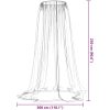 Myggnät för paraply 220 mesh svart Φ vidaXL 300 x 230 cm – miniatyr 6