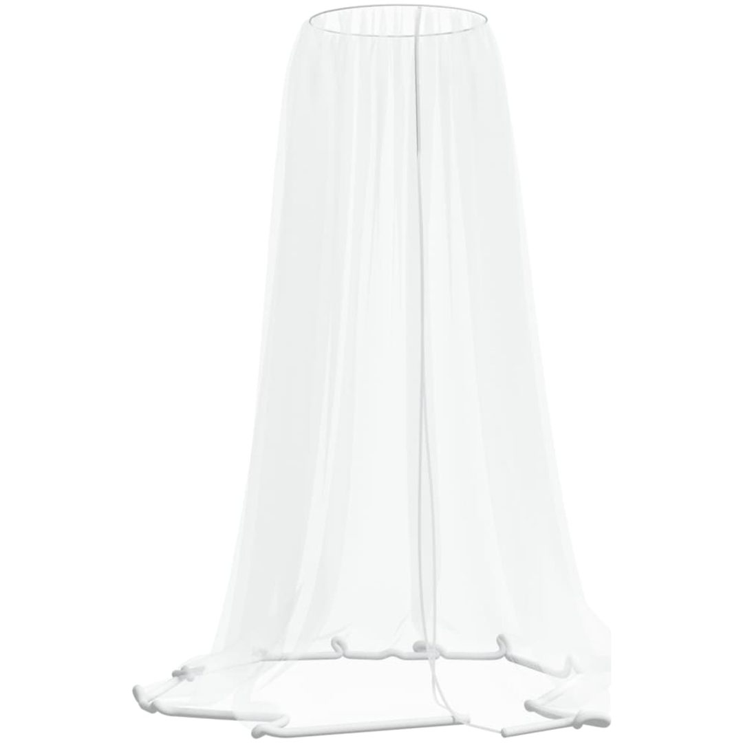 Myggnät för paraply 220 mesh vit Φ vidaXL 300 x 230 cm – bild 2