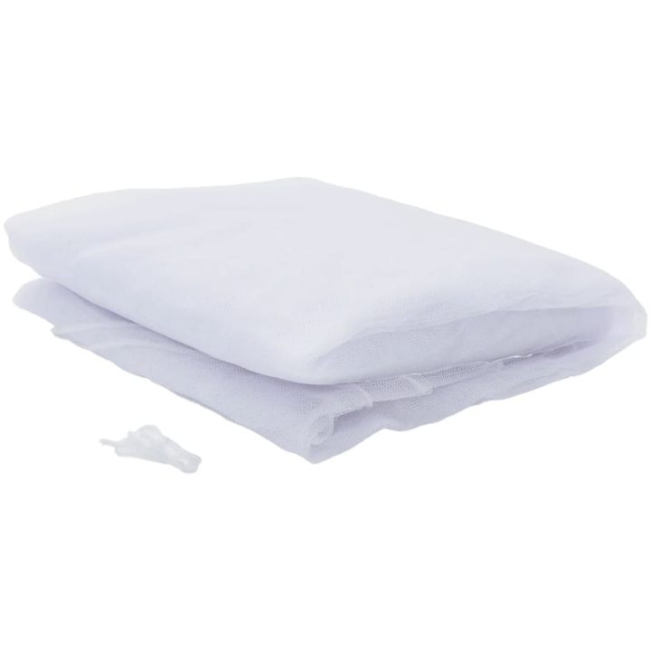 Myggnät för paraply 220 mesh vit Φ vidaXL 300 x 230 cm – bild 3
