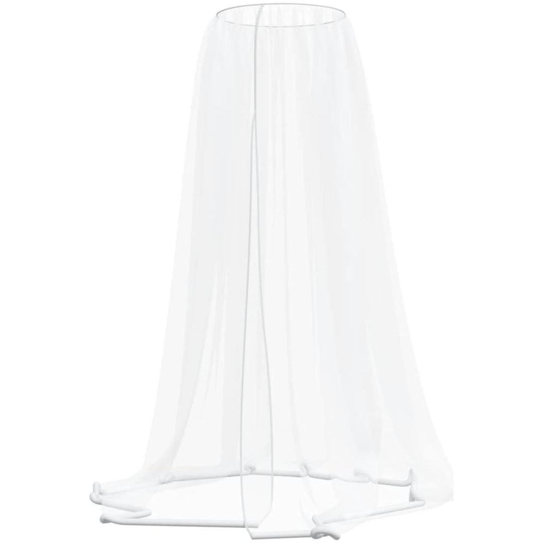 Myggnät för paraply 220 mesh vit Φ vidaXL 300 x 230 cm – bild 4