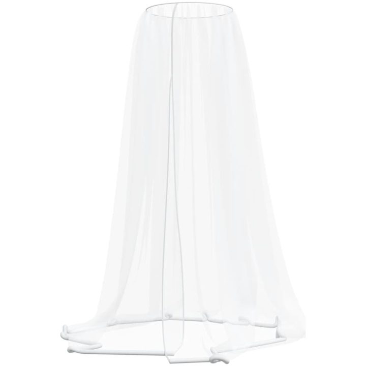 Myggnät för paraply 220 mesh vit Φ vidaXL 300 x 230 cm – bild 4