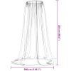 Myggnät för paraply 220 mesh vit Φ vidaXL 300 x 230 cm – miniatyr 6