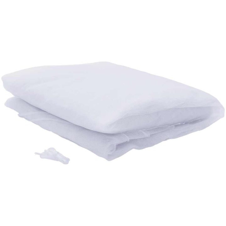 Myggnät för säng 220 mesh vit 56x56x220 cm vidaXL 1270 cm – bild 5
