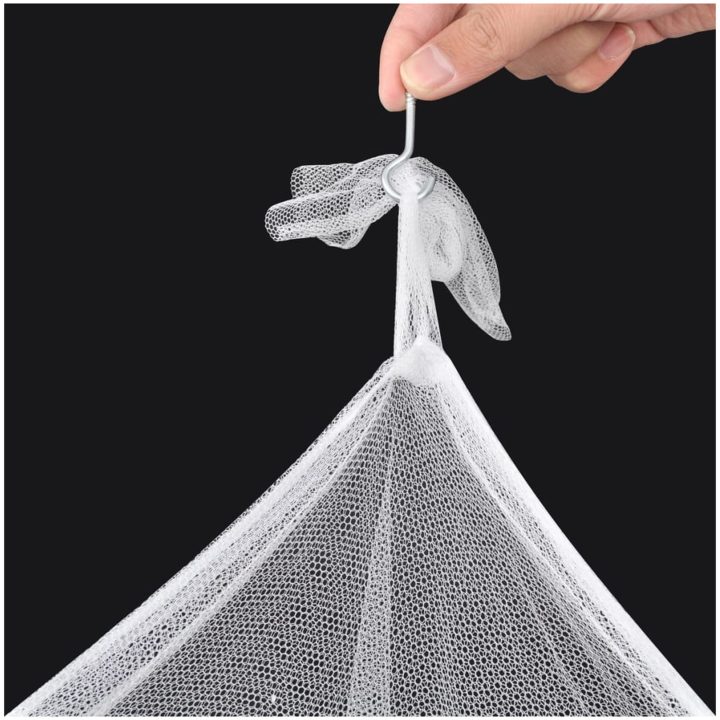 Myggnät för säng 220x200x210 cm vit 2-pack vidaXL – bild 4